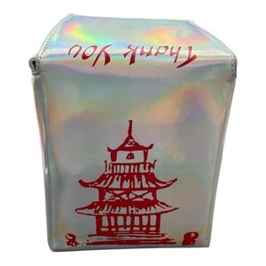 Holographic Chinese Food Takeout Box Bag, Purse, Crossbody  – NWOT